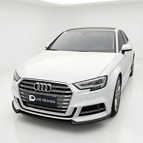 Car bumper  audi a3 s3 8v Front lip on a White background lur design