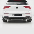 Rear Diffuser Bumper Lip For Volkswagen Golf MK8 gti with Lur Design Plate