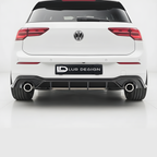 Rear Diffuser Bumper Lip For Volkswagen Golf MK8 gti with Lur Design Plate