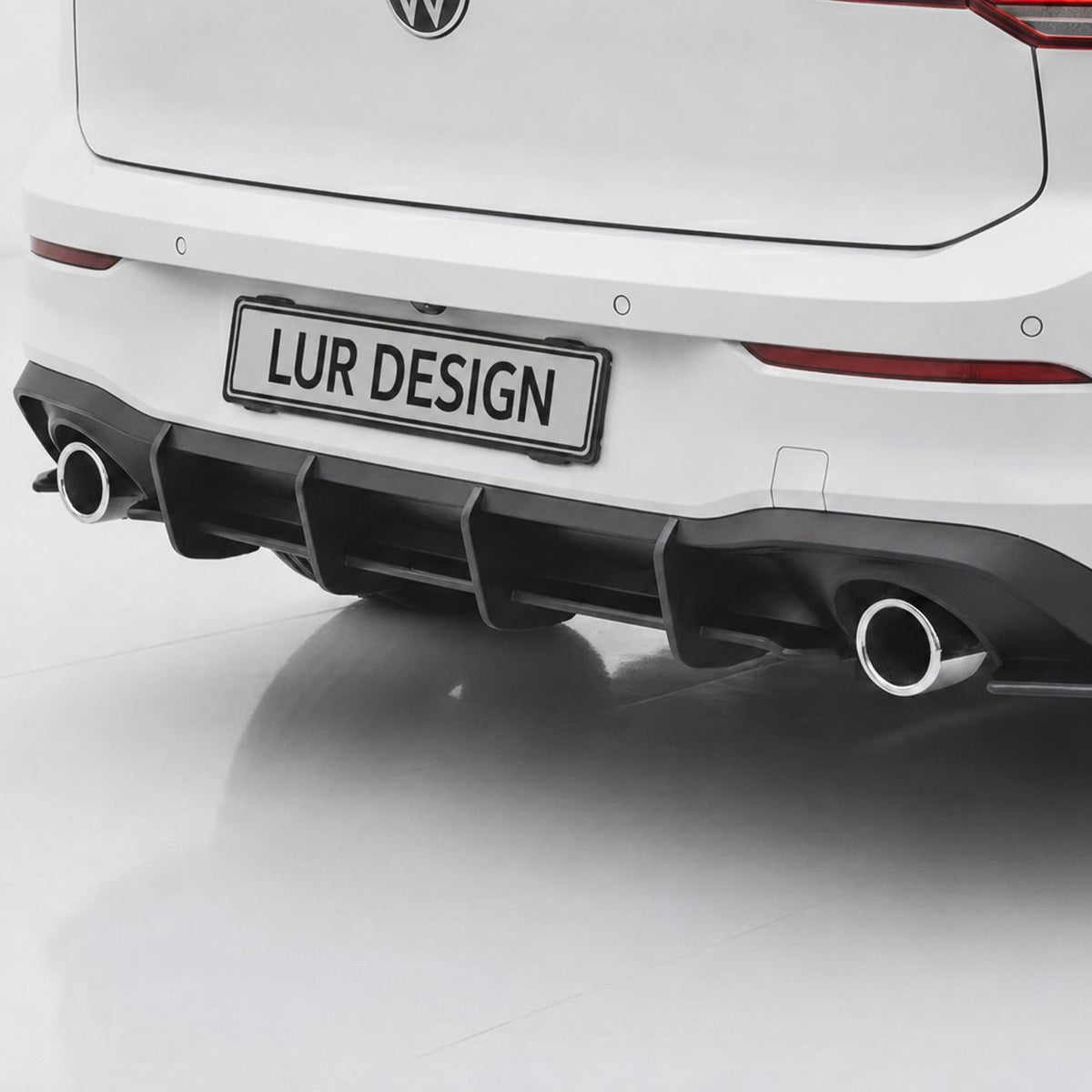 Body Kit V.1 For Volkswagen Golf GTI MK8, V1 Rear Spoiler, Rear Splitt